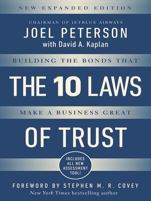 cover image of 10 Laws of Trust